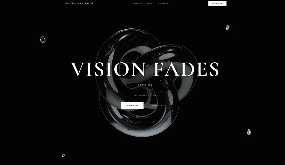 Vision Fades Studios website